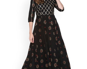 black and gold tunic top