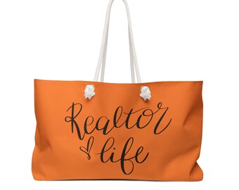 Realtor Weekender Bag, realtor bag, realtor gifts, unique gifts, weekender bag