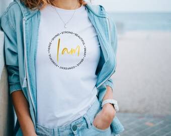 I Am Beautiful T-shirt, I Am Strong T-shirt, I Am Smart T-shirt, I Am Giving T-shirt, I Am Confident T-shirt , Unisex Softstyle T-Shirt