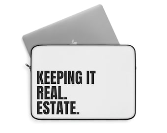 Realtor laptop case, realtor computer case, realtor Laptop Sleeve, gifts for realtors, laptop sleeve 13 inches