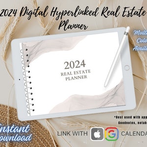 2024 Ultimate Real Estate Agent Digital Planner Neutral | Real Estate Checklists