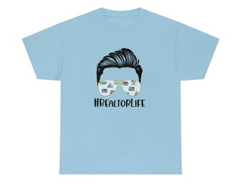 Realtor Life T-shirt, Realtor T-shirt, Real Estate T-Shirt, Realtor Men's T-shirt  Unisex Heavy Cotton Tee