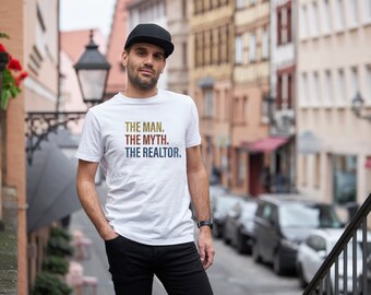 The Realtor T-shirt, The Man T-shirt, The Myth T-shirt, Realtor Unisex T-shirt, Unisex Softstyle T-Shirt