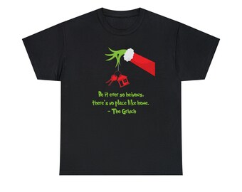 Grinch realtor Unisex Heavy Cotton Tee, realtor gift, real estate, Christmas gifts, grinch