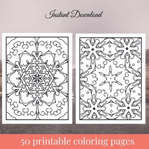 Mandala Coloring Pages, Flower Mandala Adult coloring Pages, Coloring Books For Adults, Anxiety Relief