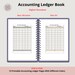 Printable Accounting Ledger Book, Account Tracker and Ledger Sheets for Small Businesses and ...