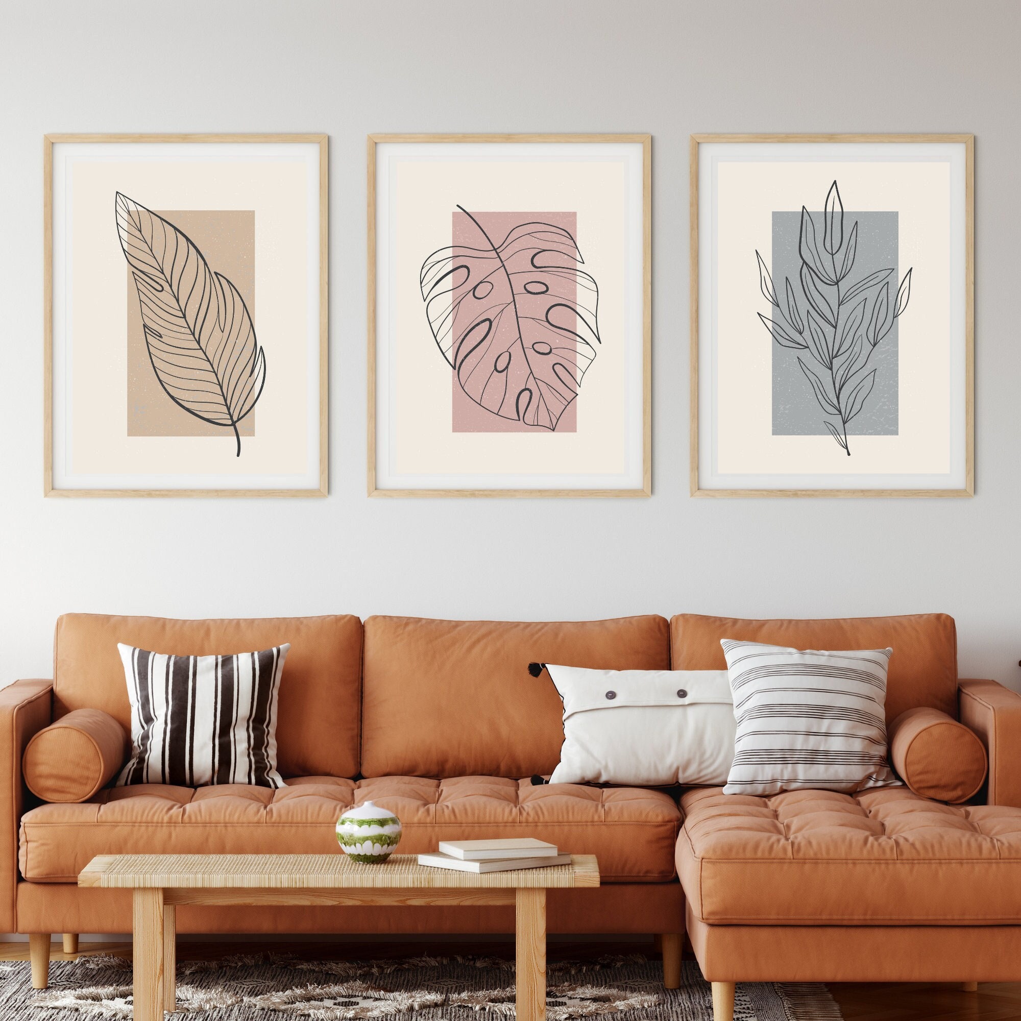 Botanical Abstract Home Decoration Wall Art Home Décor/3 Piece Wall Art