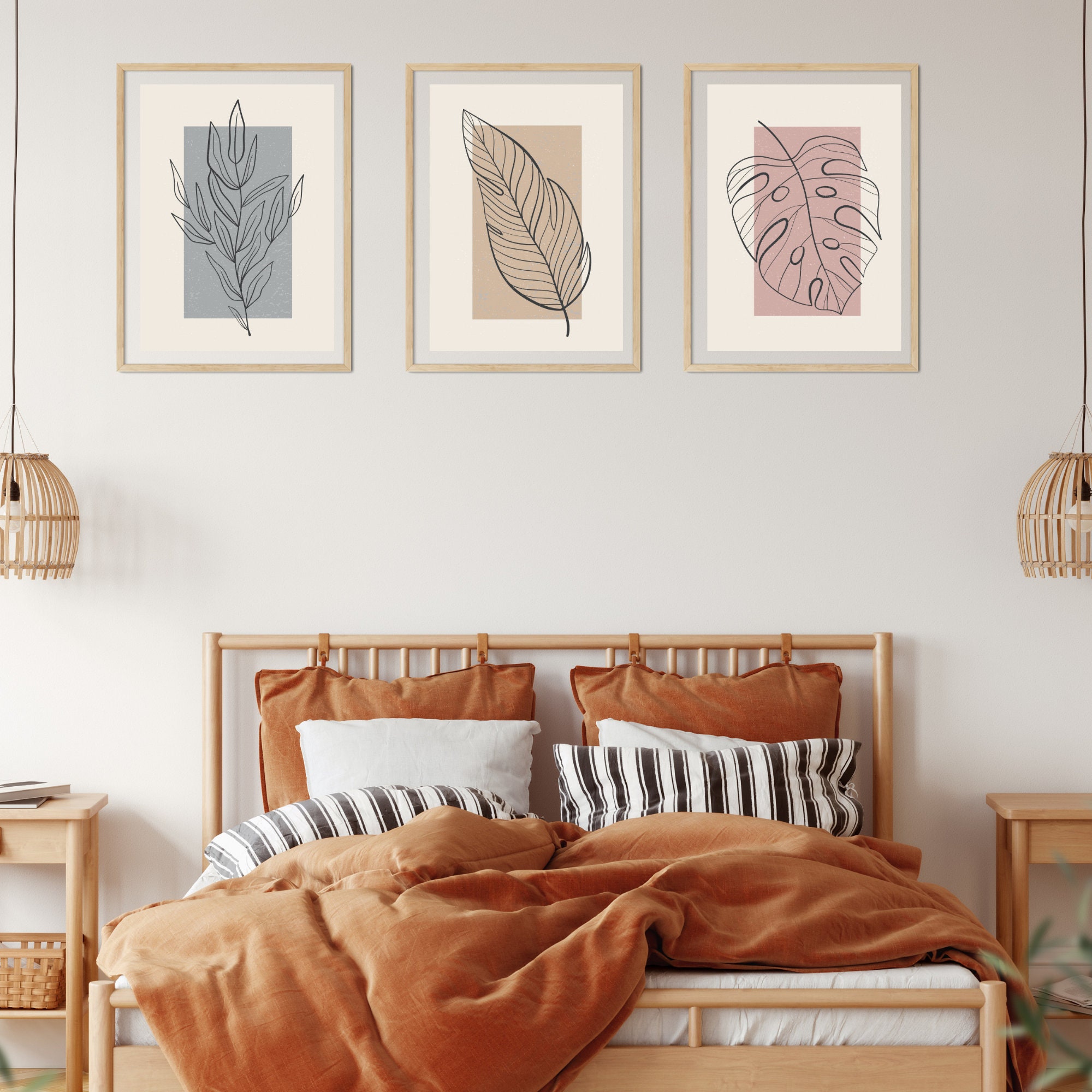 Botanical Abstract Home Decoration Wall Art Home Décor/3 Piece Wall Art