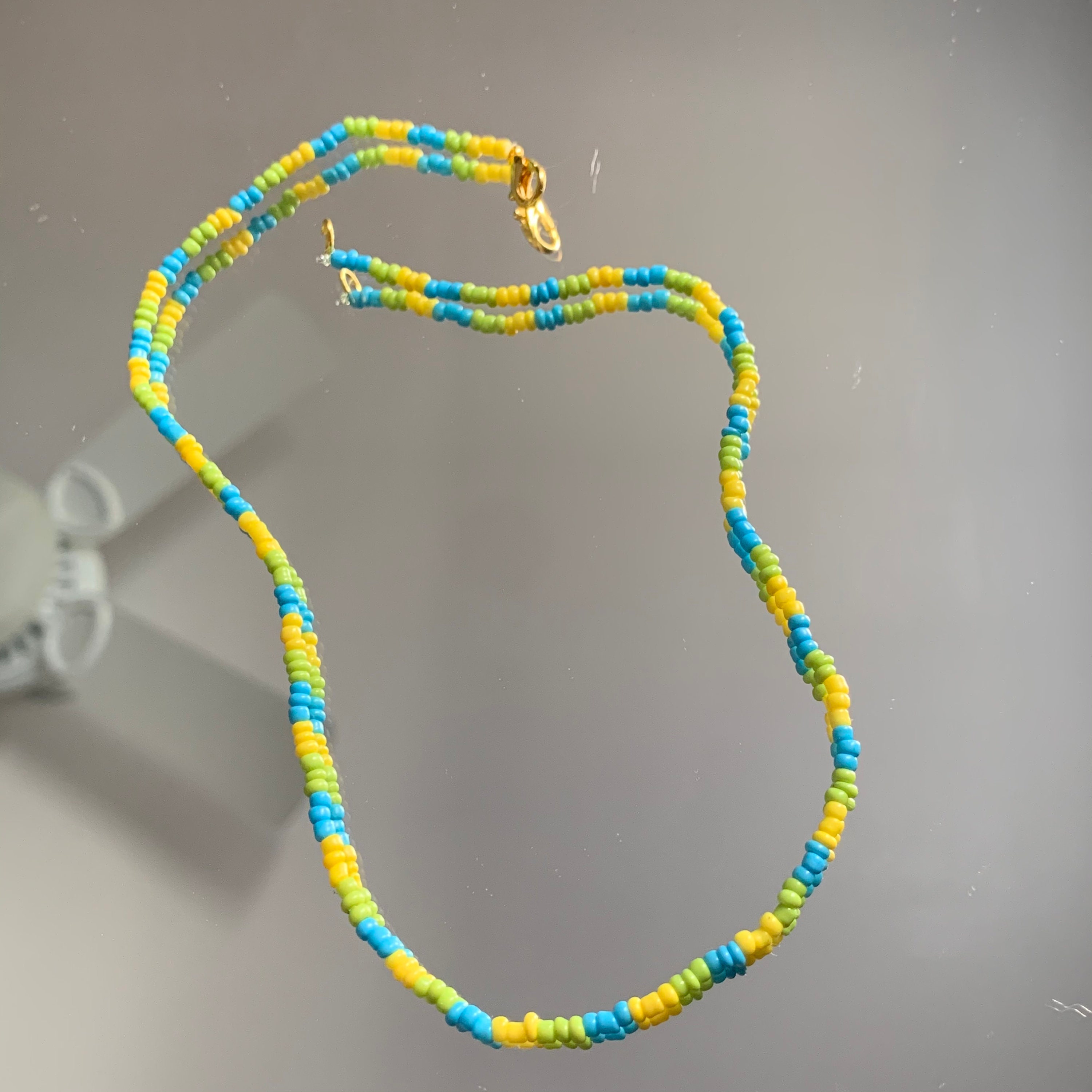14 Seed Bead Necklace Etsy