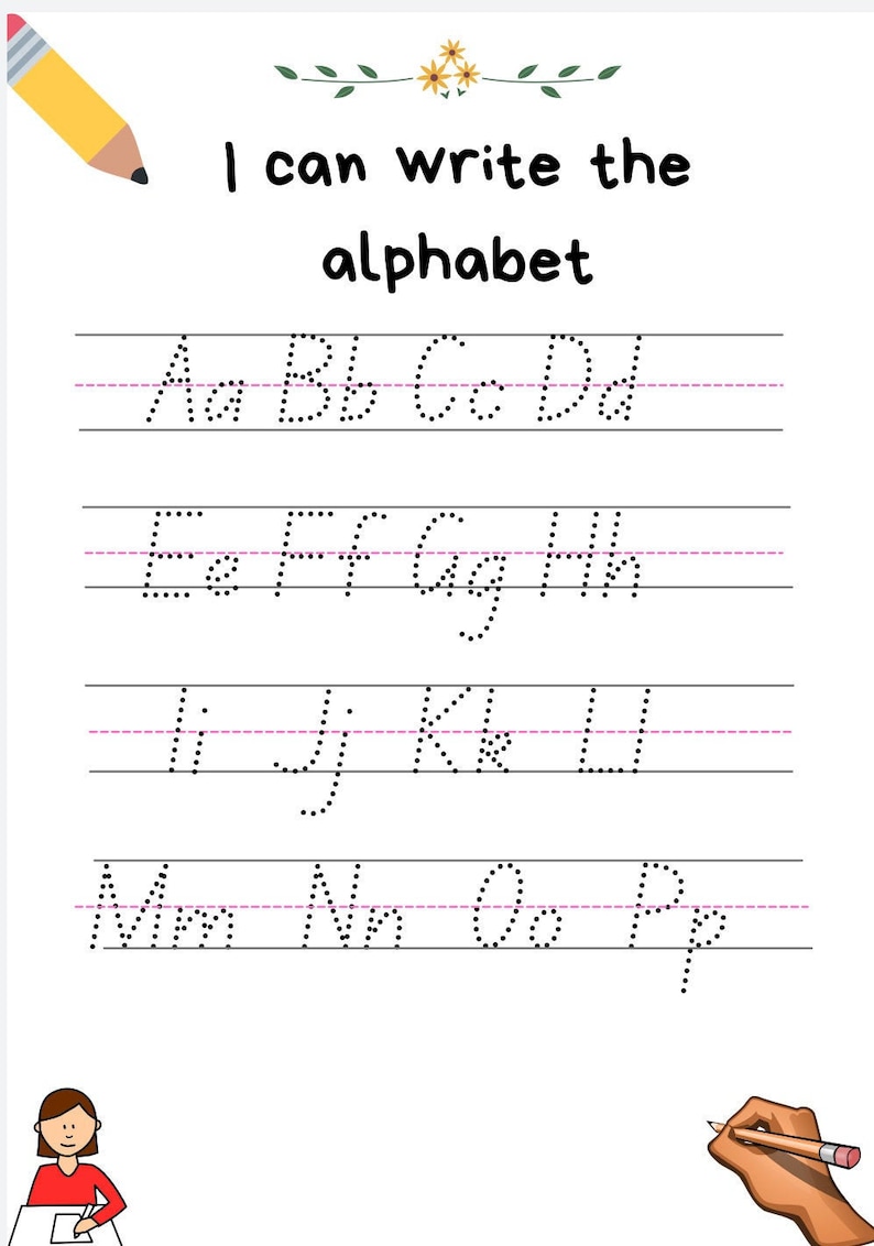 Handwriting Practice Printable Dotted Words Educational EYFS - Etsy