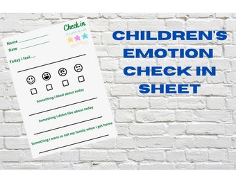 Hoja de trabajo para el control de emociones de los niños: Salud mental imprimible (PDF)