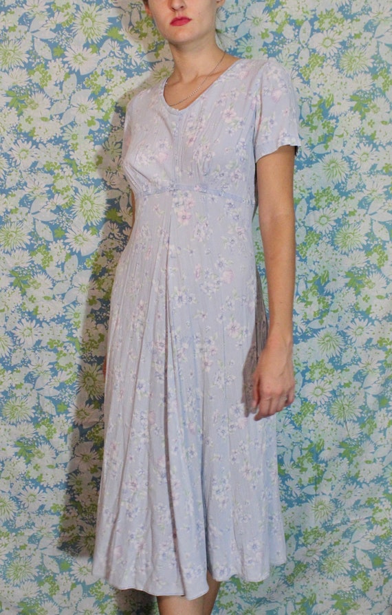 Elegant Vintage Middle Seam Dress - image 5