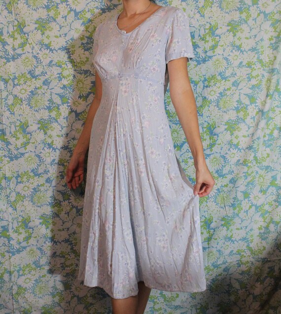 Elegant Vintage Middle Seam Dress - image 3