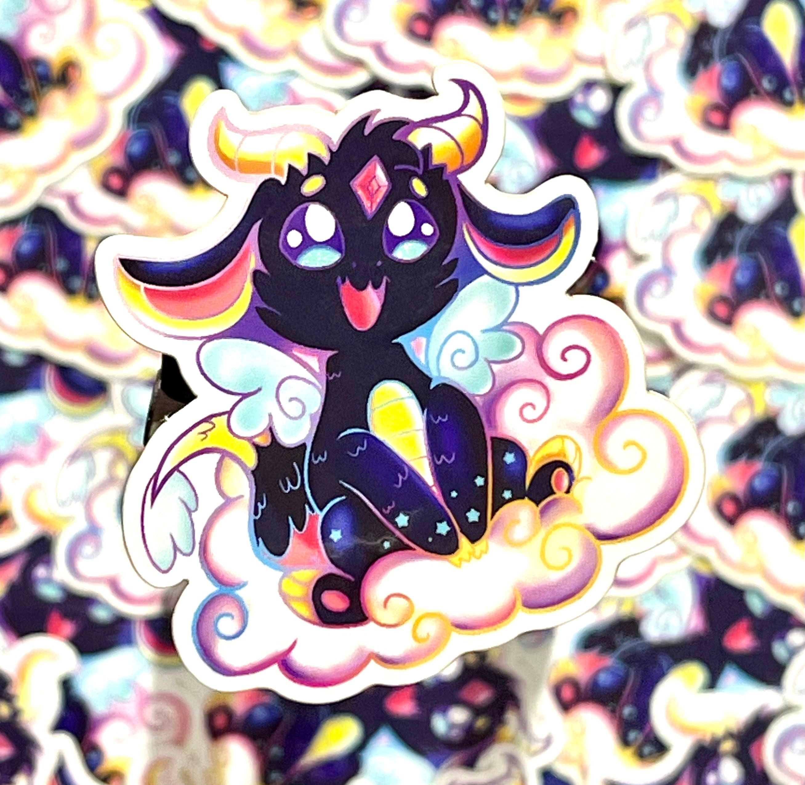 Cosmic Rainbow Dragon Sticker - Etsy
