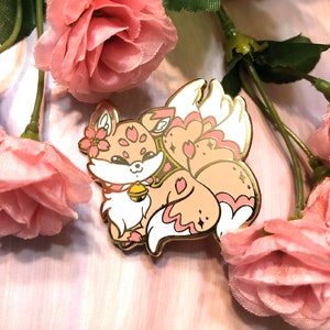 Sakura Kitsune Pin