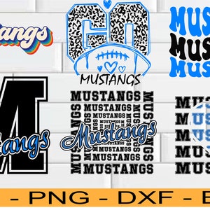 Mustangs SVG PNG, Mustangs Mascot svg, Mustangs Cheer svg, Mustangs Shirt svg, Cricut File, School Spirit,Mustangs Pride,Mustangs Typography