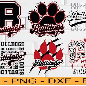 Team Mascot Svg, Bulldogs Team Svg, Stacked Bulldogs SVG, Bulldogs Mascot svg, Bulldogs svg, Bulldogs School Team svg, Cricut Files