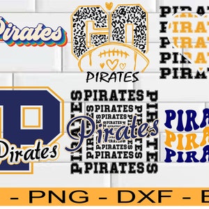 Team Mascot Svg, Pirates Team Svg, Stacked Pirates SVG, Pirates Mascot svg, Pirates svg, Pirates School Team svg,Cricut Files SVG PNG