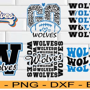 Wolves Team Mascot SVG: School Spirit Graphics (Digital Files)