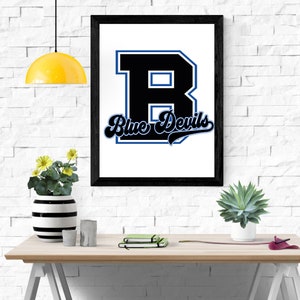 Team Mascot Svg, Blue Devils Team Svg, Blue Devils School Spirit Svg ...