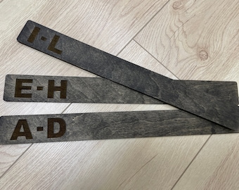 Wooden Vinyl Dividers Record Storage Bookshelves Organization LP Alphabet Dividers Poplar Dividers Album Separators