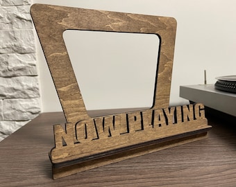 Now Playing Shelf, Now Spinning Stand, Schallplattensammler, LP-Plattenspieler, Audiophile Geschenke, Tischplatte