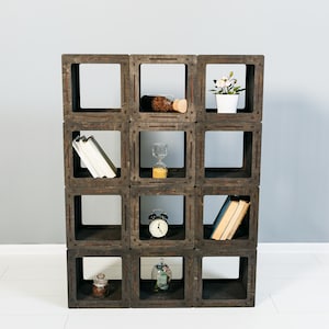 Bookcase with Cabinet, Handmade bookcase, Room Divider, Cube Bookcase, Book Shelves, Wooden Bookcase, Freestanding Bookcase