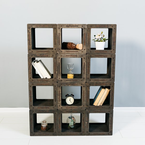 Bookcase With Doors - Etsy