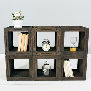 Handmade Furniture Cube bookcase Loft shelf Custom Bookshelf Housewarming Gift Modular Shelving unit Toy Storage