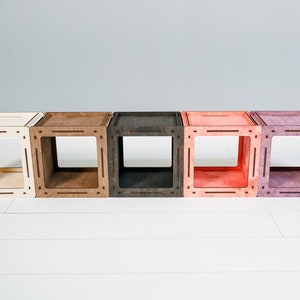 Wood Cube Shelf, Set of Custom Shelves, Modern Wall Box, Floating ...