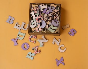 Wooden letters, Wooden Sign, Name Puzzle, Craft Lettering, waldorf toys, Crafts Names, Decor Sign, Modern letters