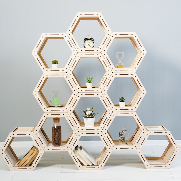 Hexagon Shelves Etsy