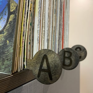 Vinyl divider, Both sides, Record dividers, Handmade, Vinyl record Dividers, Record Separator, Album dividers, Book dividers