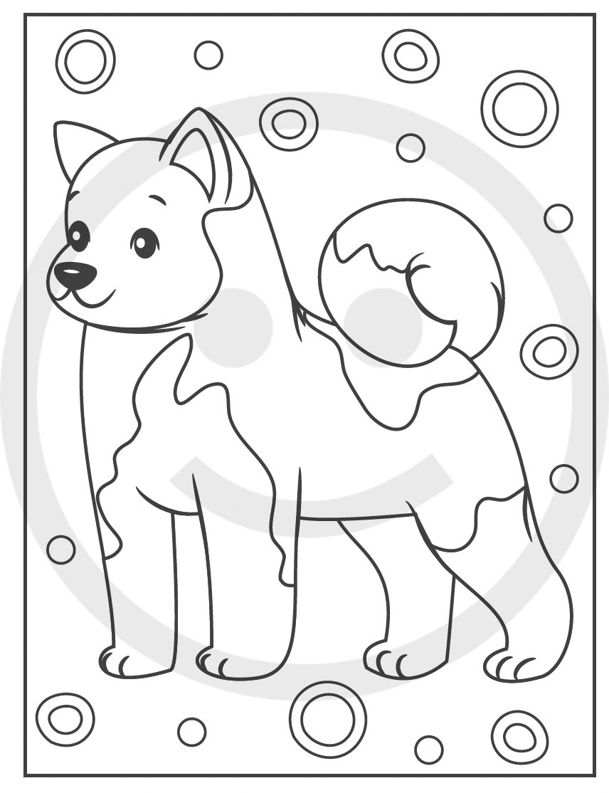 Fur-ever Friends Digital Coloring Book 21 Dog Coloring Pages - Etsy