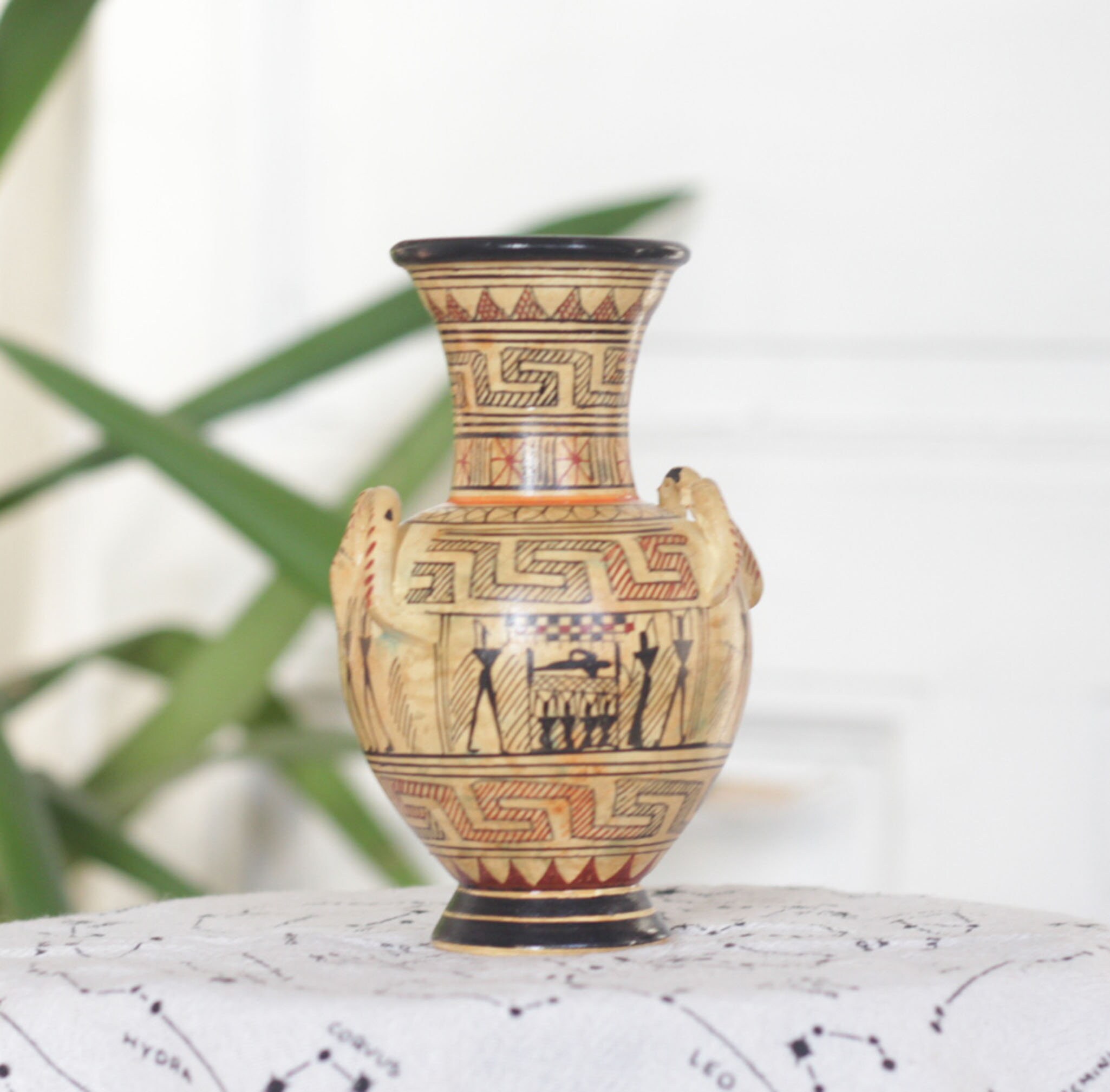 Geometric Design Greek Pottery Vase Ancient Ceramic Amphora Etsy