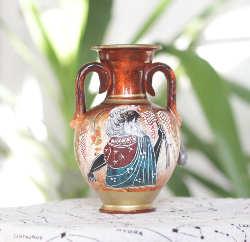 Dionysus God Greek Pottery Vase Ancient Greek Amphora Etsy