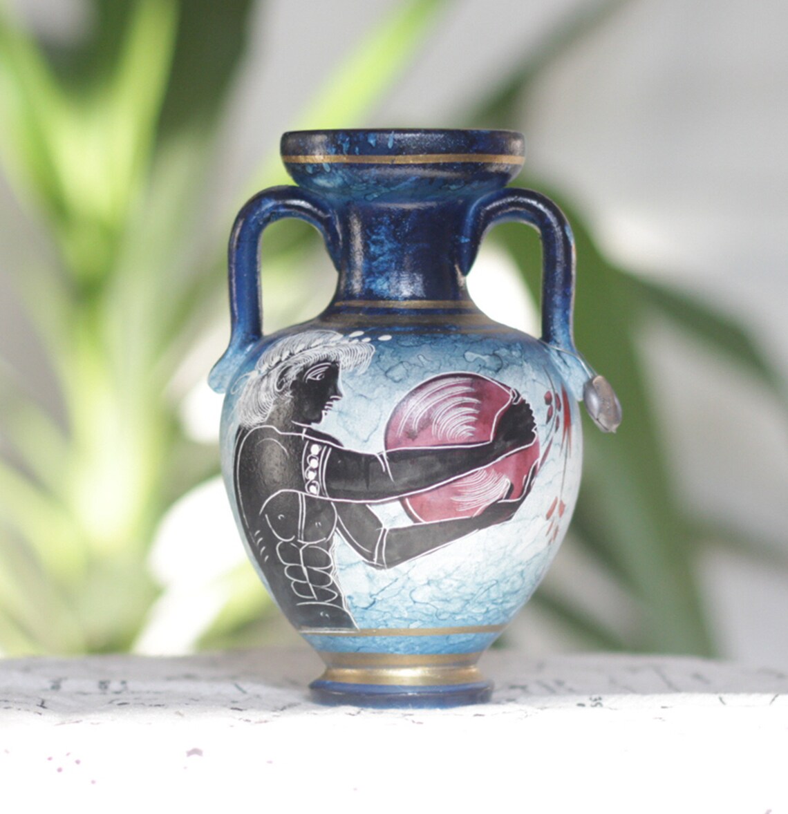 Discobolus Olympic Games Athlete Greek Pottery Vase Ancient Etsy