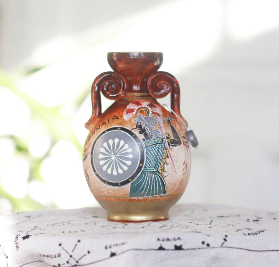 Athena Goddess Ancient Greek Pottery Vase Amphora 12cm4.7in Etsy