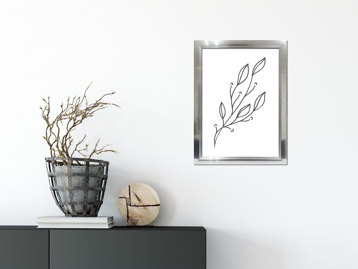 Download Unique Silver Photo Frame A4 Poster Print Frame Picture | Etsy