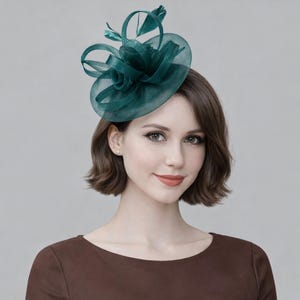 Women Fascinator Tea Party Hat & Bridal Headdress - 9 colors