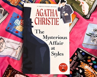 Hercule Poirot-klistermärke | Agatha Christies ikoniska detektiv