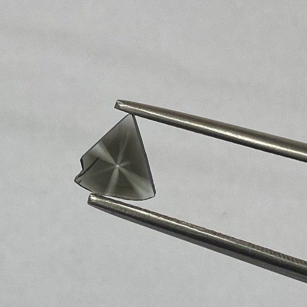 0.26ct Rare Natural 6 ray Trapiche Diamond Polki Slice 6.9x7.3x0.6mm, rare gemstone, unique diamond, Trapiche gemstone, Star Diamond
