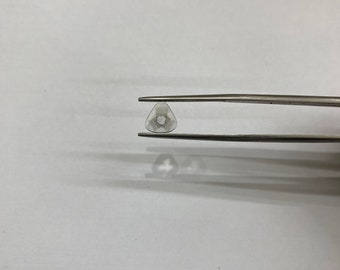 Rare 0.31ct Natural Trapiche Diamond Slice: Polki Star Gemstone