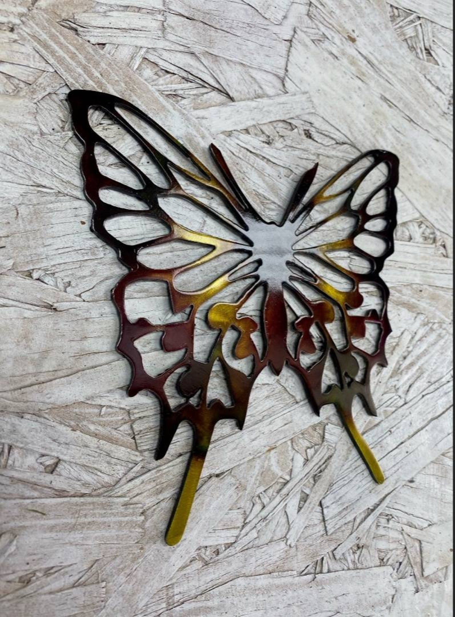 Butterfly Metal Wall Decor Etsy