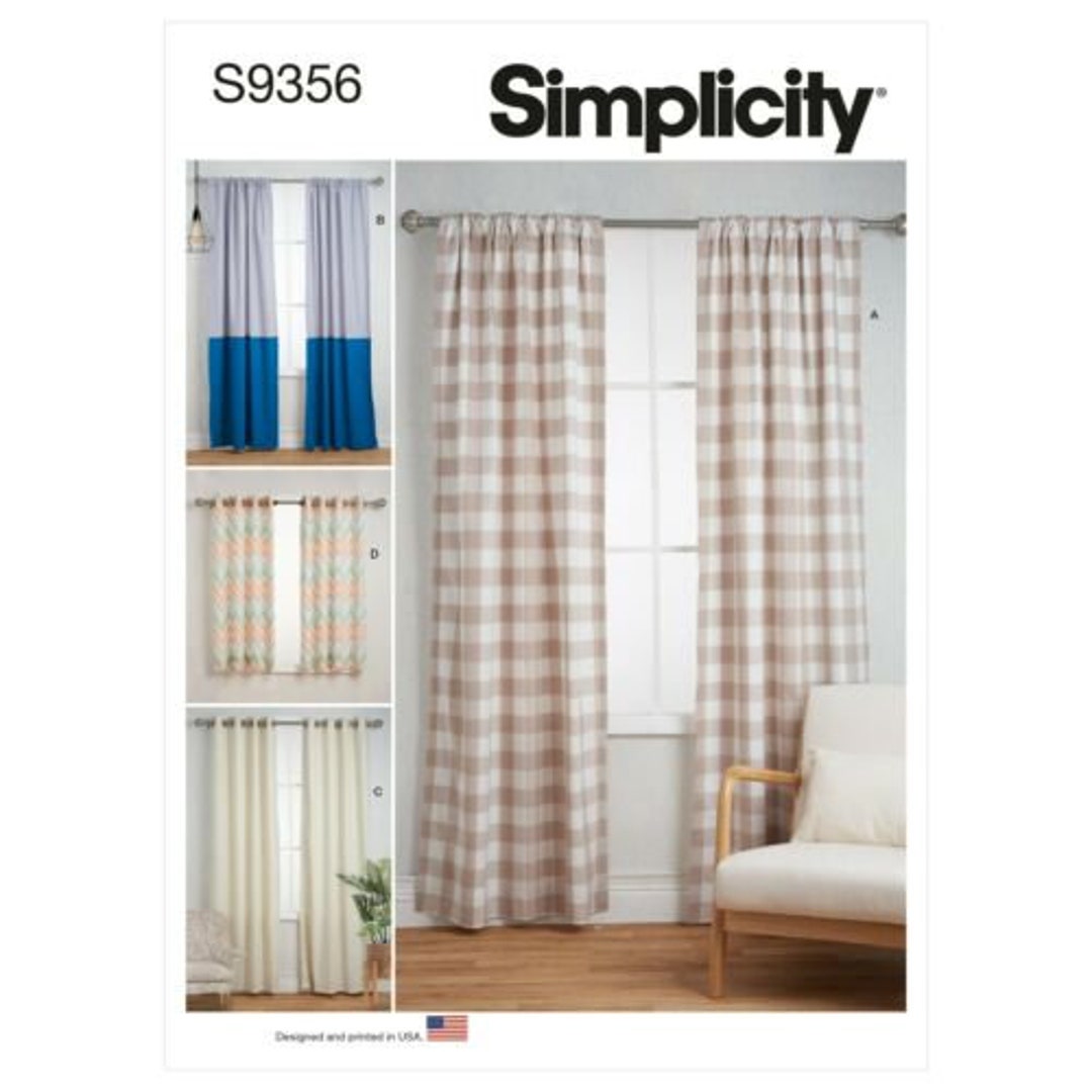 Simplicity Window Treatments Sewing for Dummies Sewing Pattern 0748 One  Size 