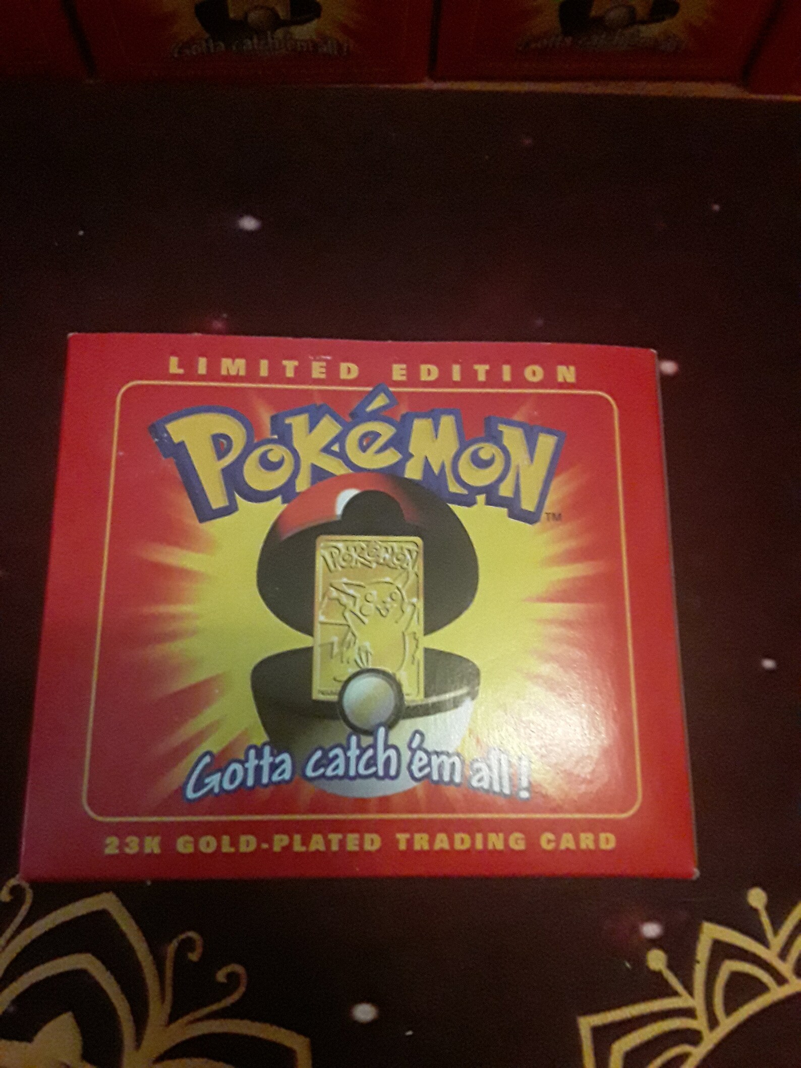 Pokemon 23K Gold Plated Trading Card Pikachu Pokeball SEALED Etsy
