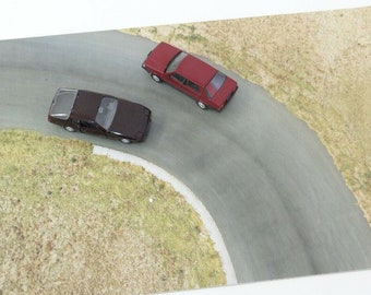 Scale 1:43 Model car display Desert road miniature Diorama base Die-cast cars display decoration