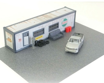 Milageto 1/64 Set D'Accessoires Miniatures Pour Auto, 12 Pièces Résine