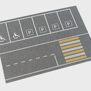 Parking Lot Scale 1:60 - 64 Double-Sided Diorama Display for Die-Cast Cars