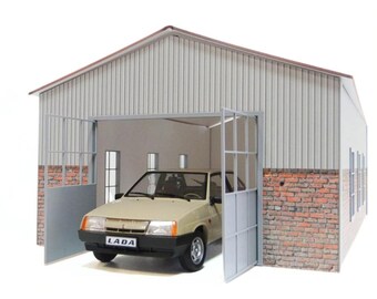1/18　ジオラマ　ミニカー　ガレージ　車庫　納屋　ドールハウス　即購入禁止 Amazon.co.jp: 1／18 ジオラマ ミニカー ガレージ フィギュア
